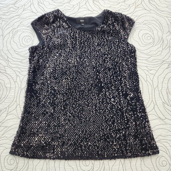 [XS] Black Sequined Mossimo Blouse - Picture 1 of 8